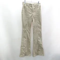 ◇ Θ AZUL BY MOUSSY アズールバイマウジー フレアパンツ サイズM ベージュ レディース E  【1409100067880】