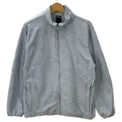 THE NORTH FACE ザ ノースフェイス  フリースジャケット ガールズ レディース ライトアウター ワンポイント刺繍 バングラデシュ製 Girls Lサイズ ライトブルー