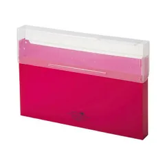 (まとめ）リヒトラブ AQUA DROPsコングレスケース A4 300枚収容 赤 A-5024-3 1個【×10セット】