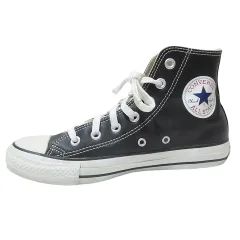 コンバース CONVERSE オールスター レザー スニーカー ハイカット 黒 ブラック 24.5cm IB908 X