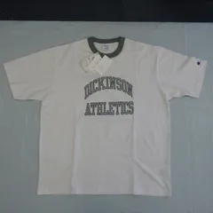 新品【Champion/ユナイテッドアローズ】Tシャツ｜L｜コットン100｜白×オリーブ×水色