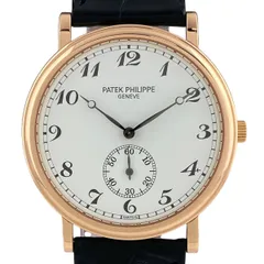 パテックフィリップ PATEK PHILIPPE カラトラバ オフィサー 5022R-010 腕時計 PG レザー 手巻き ホワイト メンズ 【中古】のサムネイル