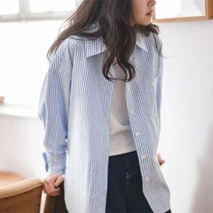 【Maden】ルーズフィットストライプシャツ
