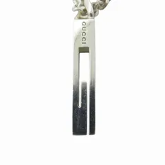 グッチ GUCCI カットアウトG ネックレス アクセサリー Gロゴ 喜平 チェーン 925 シルバー /HO□ 0408 ☆AA★