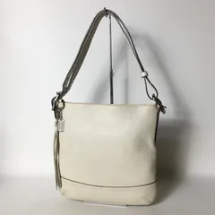 2509-1｜コーチ ショルダーバッグ レザー ホワイト