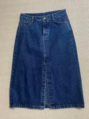カンマート ミディ デニムスカート L サイズ
