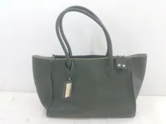 ■ TALANTON by DIANA タラントン バイ ダイアナ レザー ハンド トート バッグ ダークグリーン レディース E  【1304120000445】