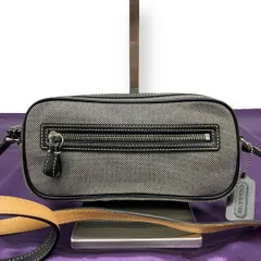COACH コーチ ショルダーバッグ キャンバス グレー 灰色【中古】 ユニセックス
