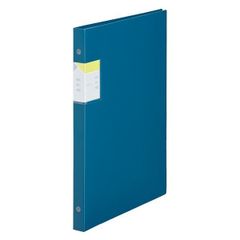 （まとめ買い）キングジム クリアーファイル カキコ 差し替え式 A4 20ポケット ネイビー 8682-NV 【3冊セット】