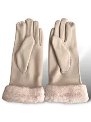 手袋 ニット生地 裏起毛  スマホ対応 手袋