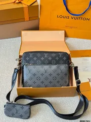 【今日特価】LV トリオ ブラックサムライ 3 ピース メッセンジャーバッグ（LV Trio Black Samurai 3 - piece Messenger Bag）-MM輸入1