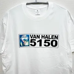 新品 ヴァンヘイレン VAN HALEN バンドTシャツ ギター メンズ Lサイズ 半袖 バンティー ホワイト 白T プリント
