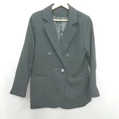 ◇ ⊇ me+em select ミームセレクト 綿混合 長袖 ジャケット サイズM ブラック系 レディース E  【1410290037096】