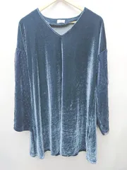 ◇ ⊇ merry jenny メリージェニー ベロア 長袖 ミニ丈 ワンピース サイズF ネイビー レディース P  【1409090004254】