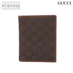 新品同様 グッチ GUCCI 札入れ 二つ折り 財布 GGナイロン レザー ブラウン 292533 Compact Wallet 90289316
