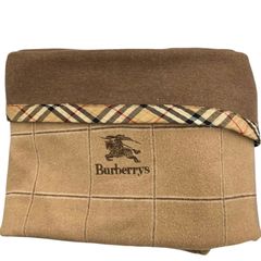 186005　Burberry バーバリー 純毛毛布 ウール100% 140×200