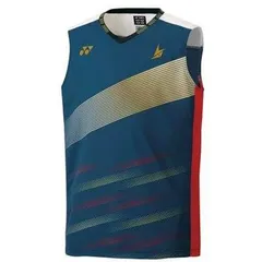 YONEX　メンズゲームシャツ(ノースリーブ)　デニムネイビー/10393