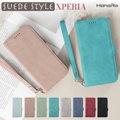 Xperia 10 IV スエード調ケース ハンドストラップ付き