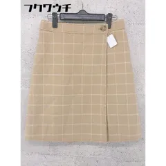 ◇ Kumikyoku 組曲 オンワード樫山 膝丈 巻き スカート サイズ2 ベージュ レディース 【中古】 【1002801852030】