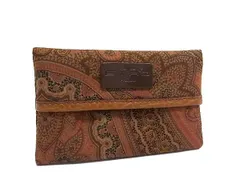 ■極美品■ ETRO エトロ ペイズリー柄 キャンバス ポケットティッシュケース ティッシュ入れ ブラウン系 DI2299