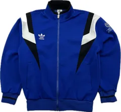 adidas ☆ チーム ジャージ トレフォイル ロゴ トラックジャケット L ブルー スポーツ トレーニング 人気 古着 BISH 着 アディダス■S3366