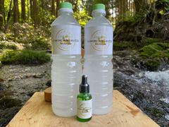 天然青森ひば精油32ml遮光瓶容器＋天然青森ひば水1L×2本セット/産地直送！青森ひば油/天然ヒノキチオール2%以上含有/エッセンシャルオイル/ヒバオイル/天然水使用/天然ヒノキチオール140ppm以上含有/ヒバウォーター/青森ひば蒸留水/全国一律送料無料