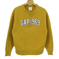 ギャップ スウェット トレーナー トップス 裏起毛 メンズ XSサイズ 黄土色 GAP 【中古】