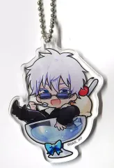 【中古】キーホルダー 五条悟(アイス) アクリルキーホルダー 「まるくじ 呪術廻戦 ちゃぽんっ!」 中吉-5