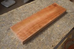 アウトレット サクラ(桜)の一枚板 長さ約48.9cm 幅約13.5cm 厚さ約3.7cm DIY用 Z265