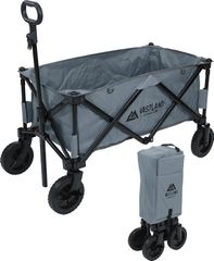アウトドアワゴン キャリーワゴン ノーマルタイヤ グレー 耐荷重150kg VASTLAND（ヴァストランド）
