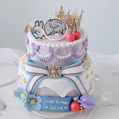 no.266 yu***様オーダークレイケーキ 2段ケーキ