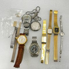 時計　おまとめ販売 ジャンク　シチズン　CITIZEN　セイコー　SEIKO　カシオ　CASIO 　オリエント ORIENT　など　コマおまけつき