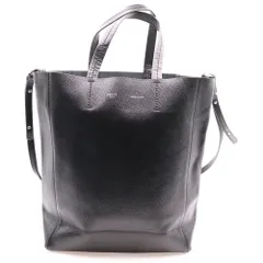 CELINE (セリーヌ) カバスモール 2WAY ショルダーバッグ トートバッグ ハンドバッグ ブラック レザー シルバー金具 189813