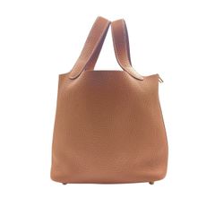 エルメス(HERMES) ピコタンロックPM(18) ゴールド トリヨン ゴールド金具 U刻印(2022年製造) 中古 レディース ハンドバッグ