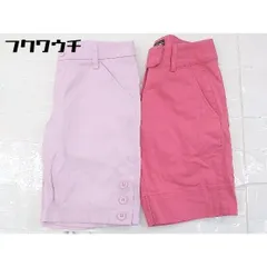 ◇ 《 adidas GOLF まとめ売り2点セット サイズXSのみ ピンク ハーフ ショート パンツ レディース 》  【1107260005048】