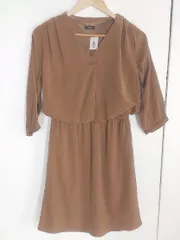◇ Fabulous Angela ファビュラスアンジェラ 長袖 膝下丈 ワンピース サイズF ブラウン レディース  【1002800961665】のサムネイル