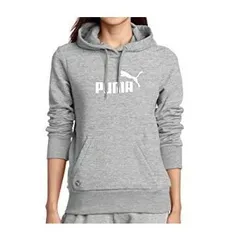 プーマ(PUMA) エッセンシャルズ ビッグロゴ パーカー 830832-03 グレー XLサイズ