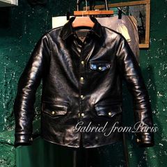 BOMU LEATHER カーコート ホースハイド 茶芯 革ジャンXXL(XL) - メルカリ