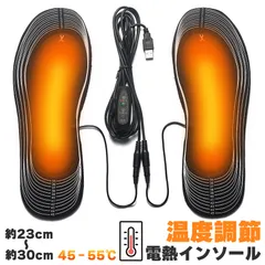 電熱インソール 中敷き 1足セット ヒートインソール USB加熱式 フリーサイズ 温度調節 タイマー機能 安全 足元暖める 防寒対策 冬要 電熱 防寒具 電熱ウェア 靴底 下着 フットウェア インソール 男女兼用 USB接続 寒さ