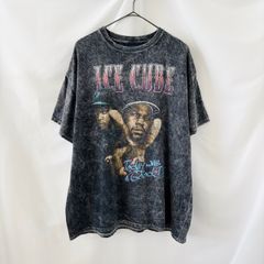 【XL】古着 ICE CUBE アイスキューブ オーバーダイ Tシャツ ラップ ヒップホップ バンド 後染め ガーメントダイ ブラック グレー