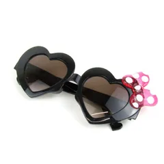 東京ディズニーリゾート ミニーちゃん サングラス ハートフレーム グッズ アイウェア レディース ブラック Disney 【中古】