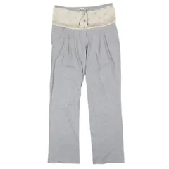 ブルネロクチネリ BRUNELLO CUCINELLI シルク 切替 イージーパンツ スウェット パンツ 2タック ボトムス イタリア製 サイズM グレー レディース YBA11のサムネイル