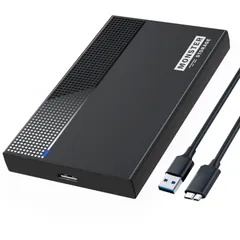 MonsterStorage 2.5インチ HDD SSD 外付けケース SATA 3.0 5Gbps高速転送速度 大容量ストレージ対応 UASP対応 2.5インチ厚さ9.5mm/7mmのSATA-I SATA-II SATA-III SATA HDD/