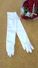 新品未使用　ウエディンググローブ　サテンロング　無地　４色　結婚式