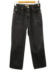 サムシング something ヴィンテージストレートデニム パンツ ジーンズ ジーパン ELSA エルザストレート SEA13 M ブラック 黒 ボトムス