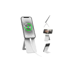 【新品】 Bettdow スマホスタンド 卓上 携帯スタンド 強力磁力スタンド PUレザー素材 耐久 七変化マルチスタンド 薄型 軽量 多角度調整 折り畳みマグネットリング Magsafe 対応 iPhone16/15/14/13/12シリーズ全機種対応  1