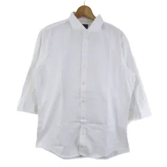 カルバンクライン 長袖シャツ トップス 七分袖 大きいサイズ メンズ XLサイズ ホワイト Calvin klein 【中古】