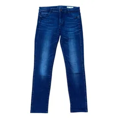 ZARA BASIC CIGARETTE ストレッチ テーパードデニム インディゴ レディースM サイズ36 ザラベーシック