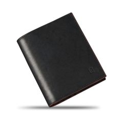 【新品未開封】財布 メンズ 2 つ折り財布。日本製 本革 プエブロレザー素材を使用し、薄型・コンパクトなデザイン。お札入れが 2 室用意されており、使い勝手抜群です。レディース二つ折り財布  美しいパッケージと 贈り物に最適 (ブラック)KWA4980MNLZ