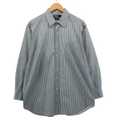 古着 ラルフローレン Ralph Lauren POLO by Ralph Lauren ANDREW 長袖 ストライプシャツ メンズXL相当/eaa550424